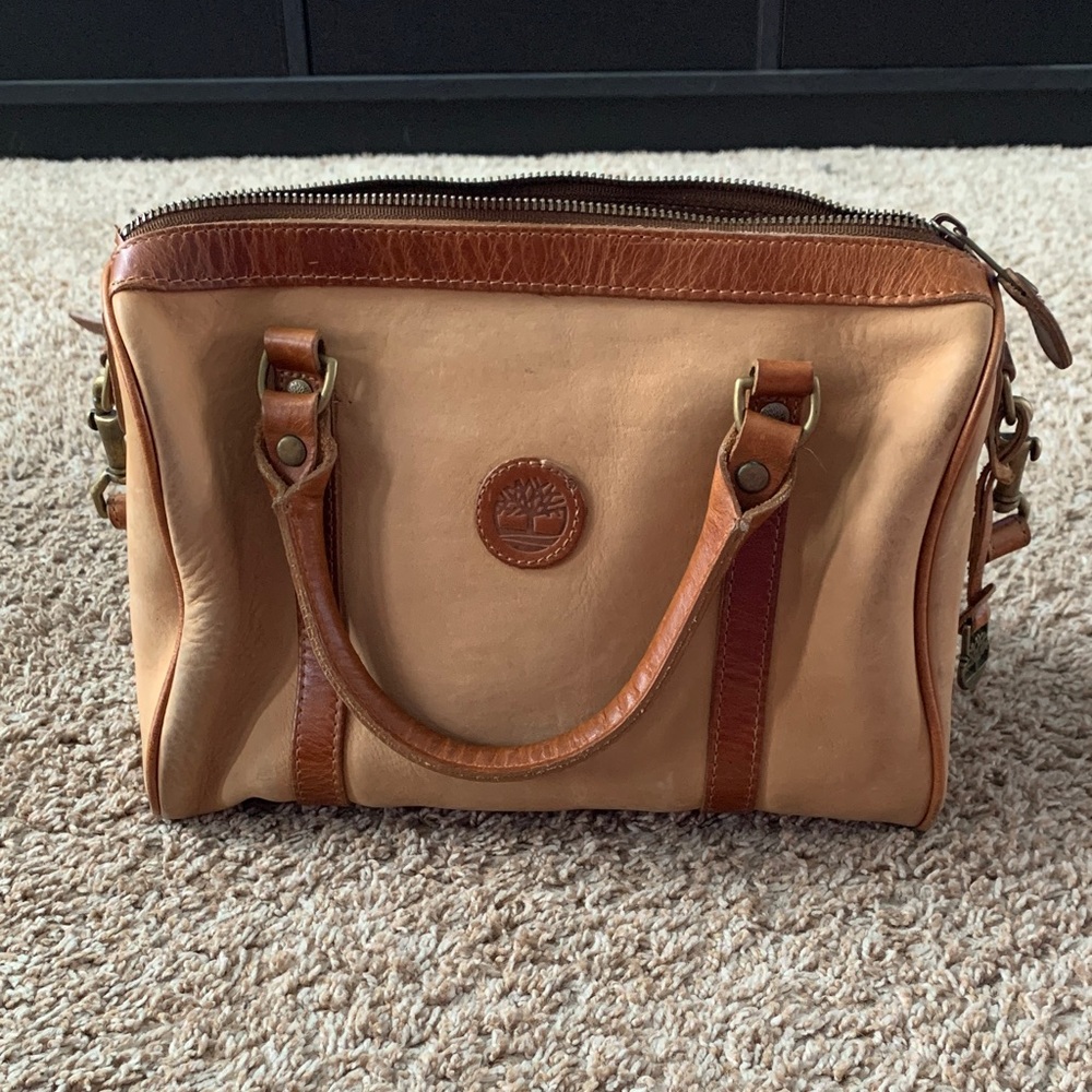 Timberland Two-Tone Leather Satchel